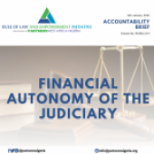 ACCOUNTABILITY BRIEF: FINANCIAL AUTONOMY OF THE JUDICIARY